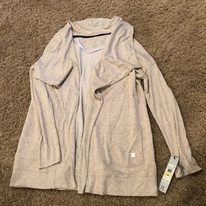 NWT Calvin Klein Performance sand colored cardigan